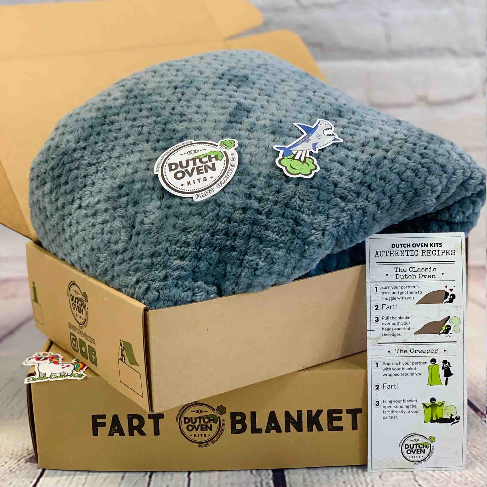 Fart Blanket Gift Box by Dutch Oven Kits Funny Birthday Gift Etsy