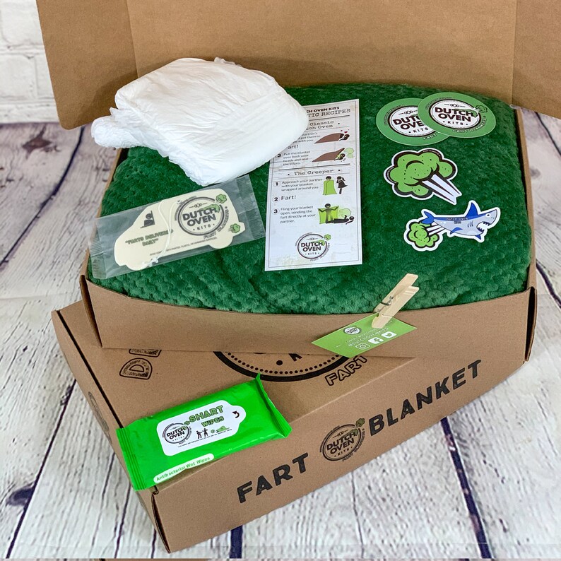 Deluxe Fart Blanket Gift Box by Dutch Oven Kits A Funny Gift Etsy