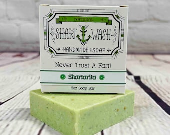 Shartarita - Shart Wash Soap - | Natural Cold Process Handmade Soap Bars | Funny Stocking Stuffer | Secret Santa White Elephant Gift