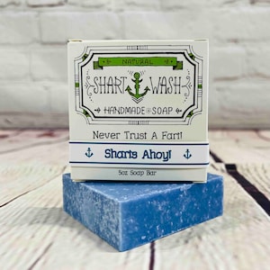 Sharts Ahoy Soap: Natural Handmade Cold Process Soap Bar