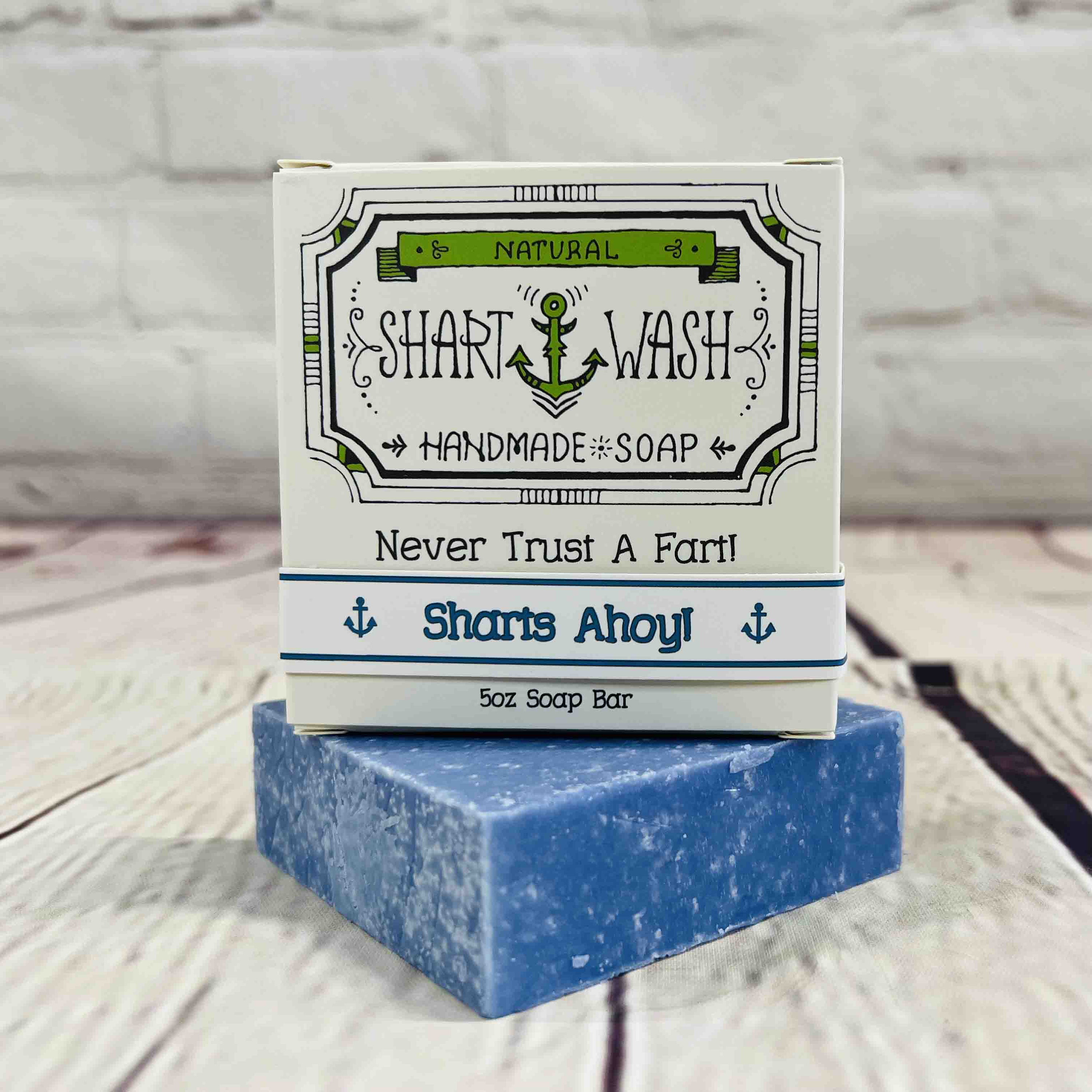 Sharts Ahoy - Shart Wash Soap | Natural Cold Process Soap Bar Gifts | Funny Gifts for Boyfriend Husband and Friends, Funny Christmas Gift