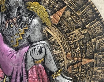 Aztec Amor Eterno- Everlasting Love With Aztec Calendar Wall