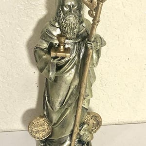 Saint Benedict/San Benito Religious Statue