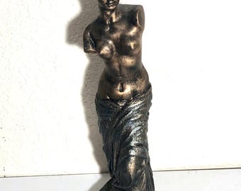Handmade Venus de Milo Statue – Metallic Resin, Ancient Greek Goddess