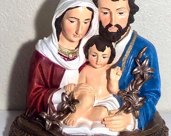 Holy Family- Jesús, Mary, and Joseph Statue
