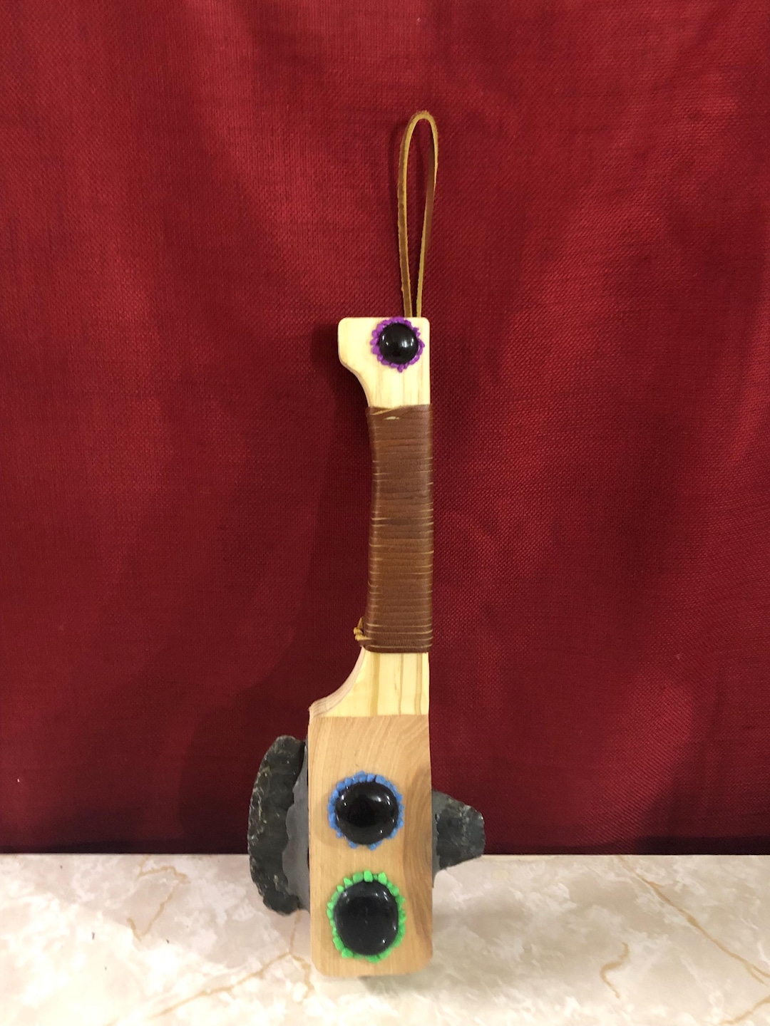 Aztec Wooden Macuahuitl With Obsidian Blade -decorative Aztec Weapon - Etsy