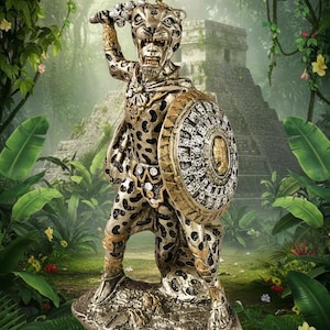 Gold Jaguar Statue - Etsy