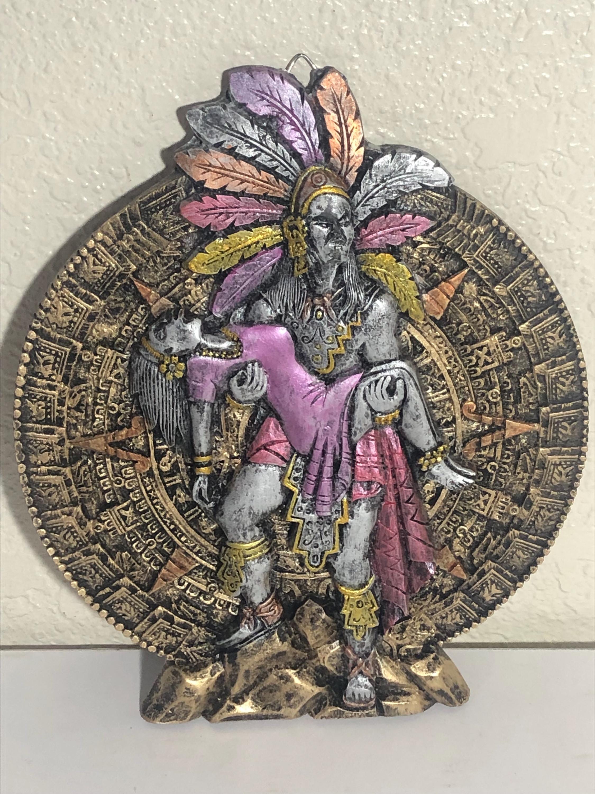 watagefuwa13　奇跡のギャラクシーエンジェルラダーインアメジスト Aztec Amor Eterno- Everlasting Love With Aztec Calendar Wall