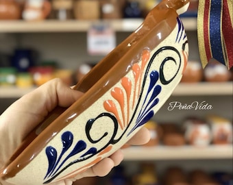 Talavera- Engobe Chili Pepper Salsa/ Dip Bowl