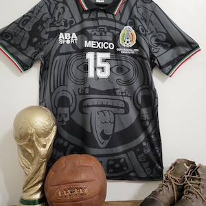 ABA Sport Mexico 1998 Luis El Matador  Hernandez #15 Black Retro Jersey