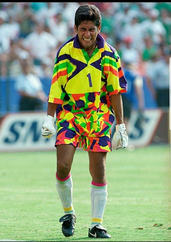 Verborgen banner versneller Mexico Retro/vintage Jorge Campos 1 Goalkeeper Jersey - Etsy Israel