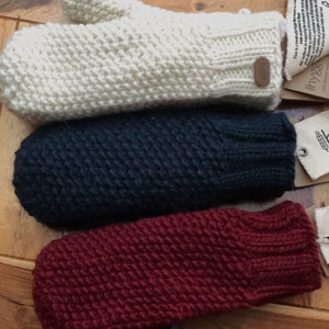 Nordic Stockholm Wool Knitted Fleece Lined Merino Wool Fair Trade Mittens