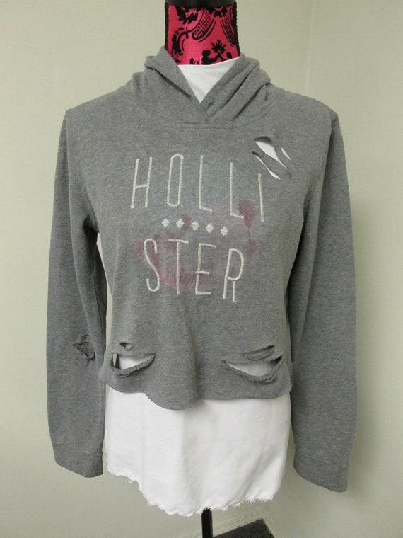 hollister cropped hoodie