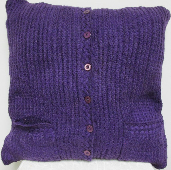 Handmade Upcycled Sweater Throw Pillow Etsy