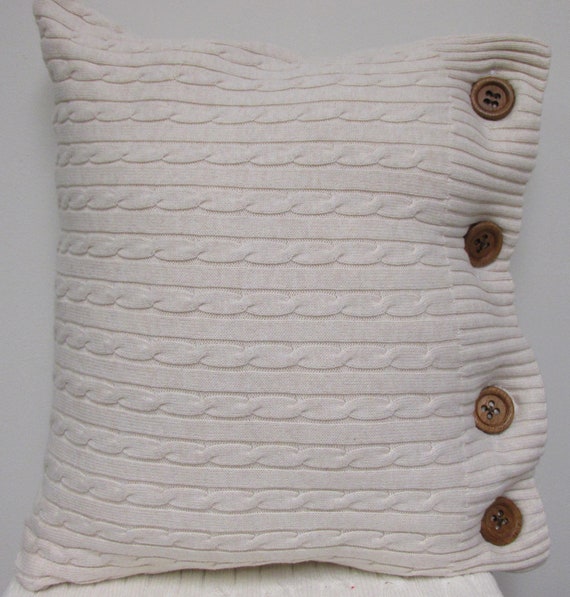 Handmade Upcycled Sweater Throw Pillow 16 X 16 Etsy