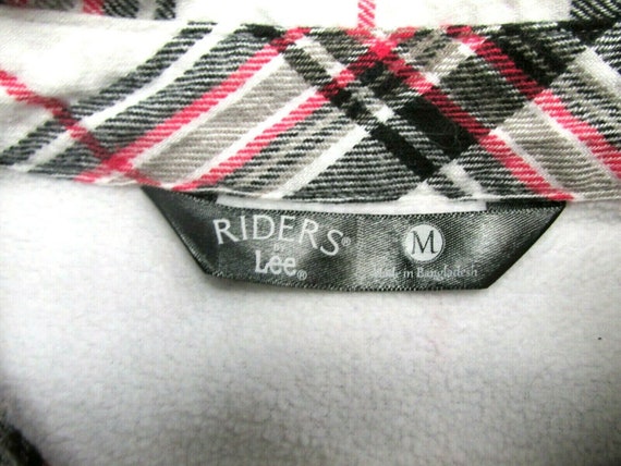 lee riders women's fleece lined flannel shirt