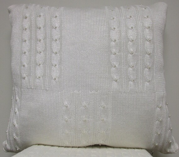 Handmade Upcycled Sweater Throw Pillow 20x20 Etsy