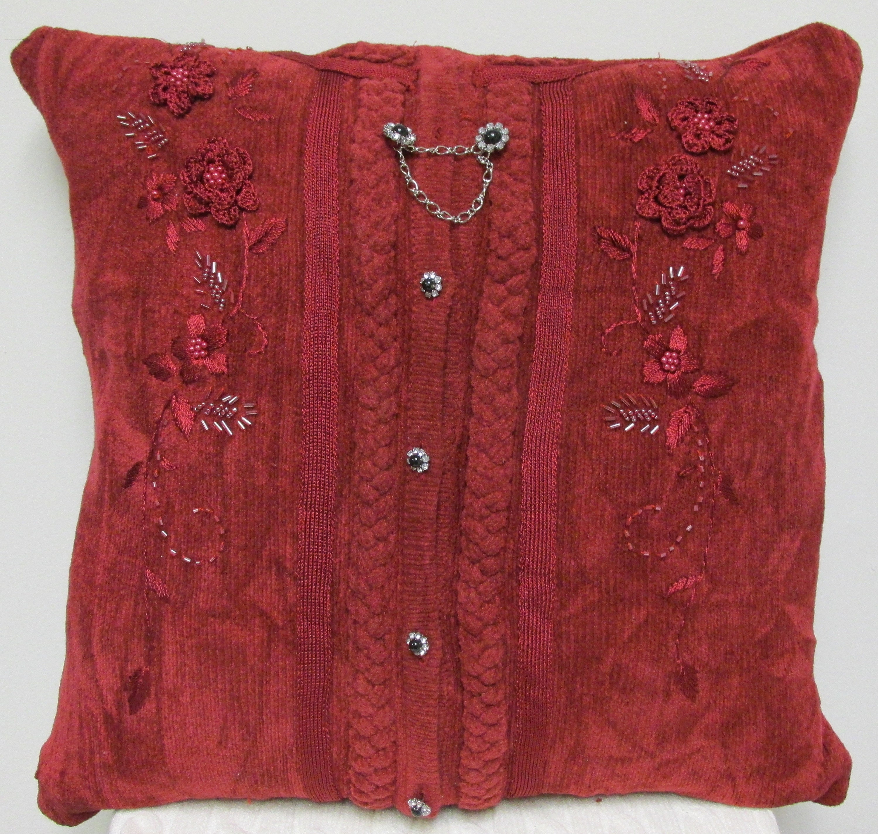 Handmade Upcycled Sweater Throw Pillow Etsy