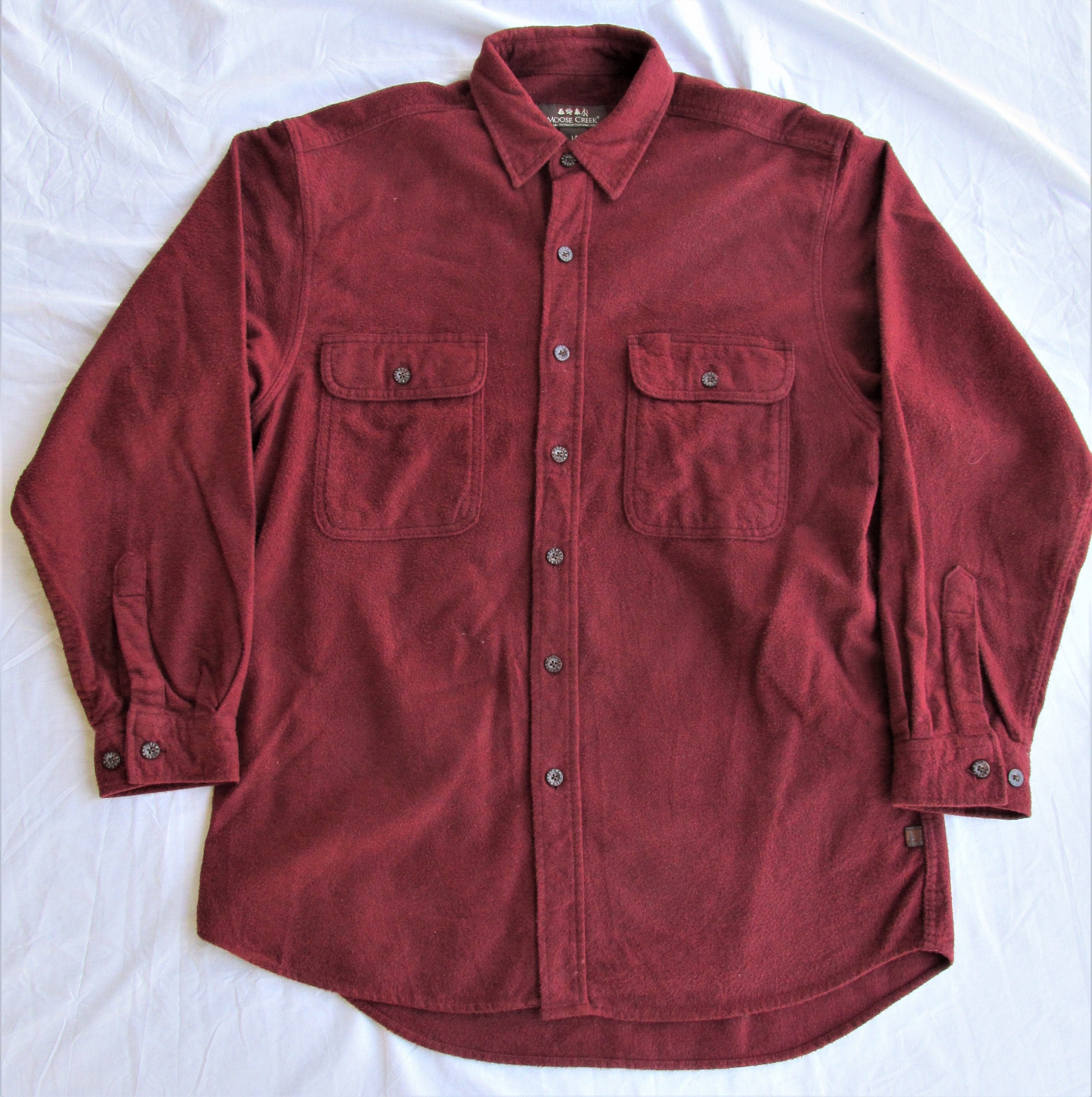 Moose Creek Men's Cotton Chamois Shirt Size Medium | Etsy