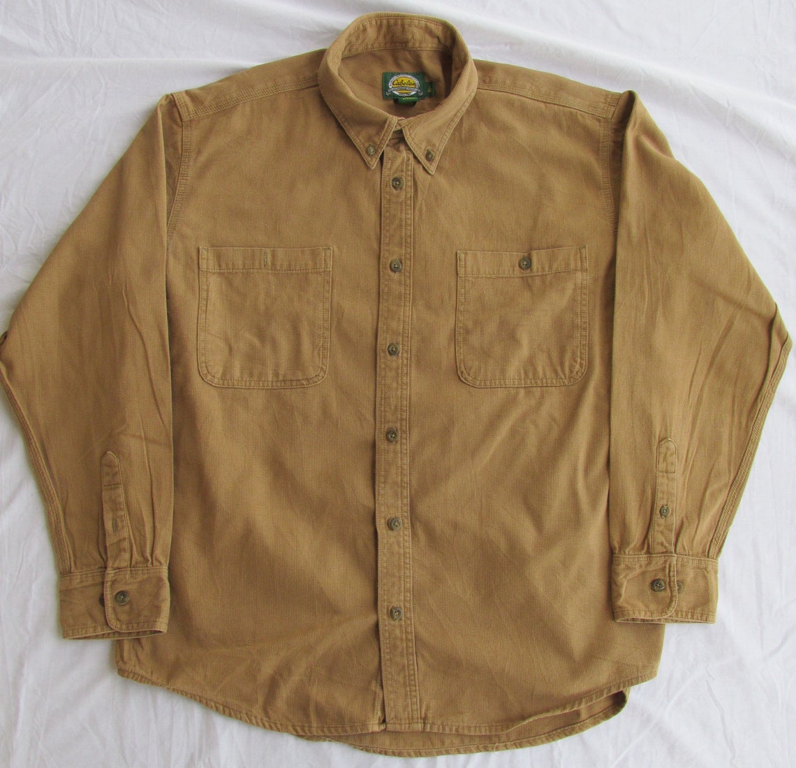 Cabela's Men's Long Sleeve Cotton Twill Shirt Size Etsy