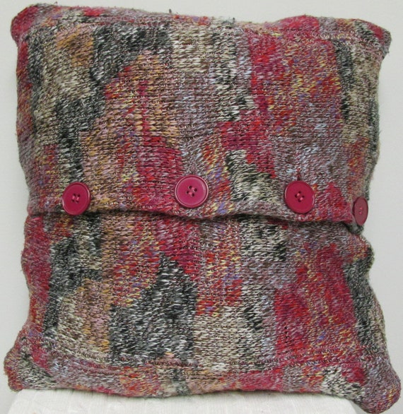 Handmade Upcycled Sweater Throw Pillow 16 X 16 Etsy