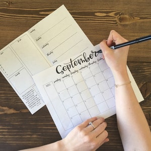 Printable Planner Pages with Health & Fitness Trackers