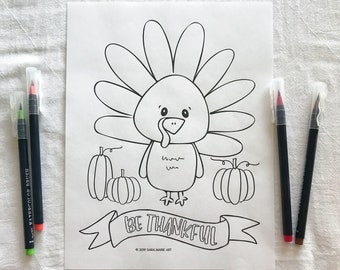 Thanksgiving Coloring Page