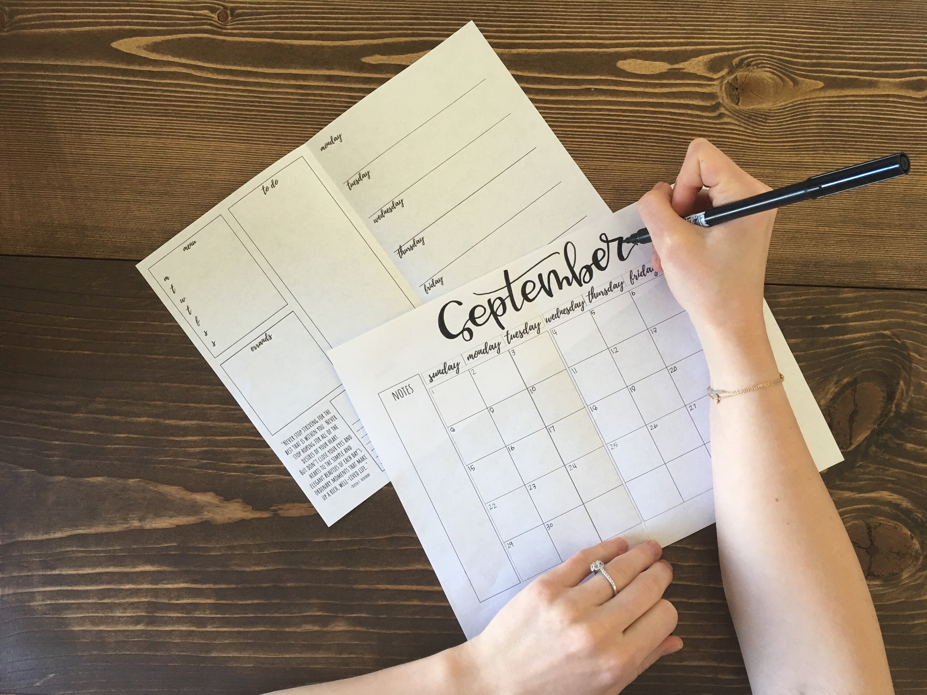 Printable Planner Pages With Health &amp; Fitness Trackers - Etsy