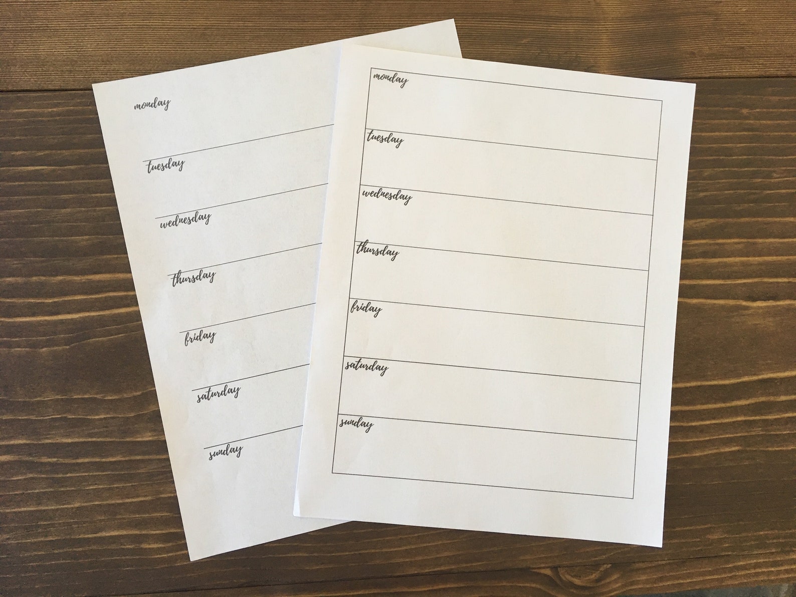 Printable Planner Pages With Health &amp; Fitness Trackers - Etsy