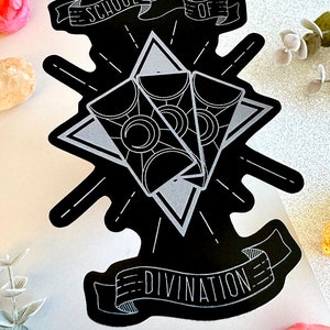 Wizard School of Divination Vinyl Sticker for DnD Party Gift or Character Journal or Notebook