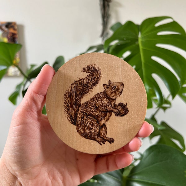Custom Burned Wooden Coasters