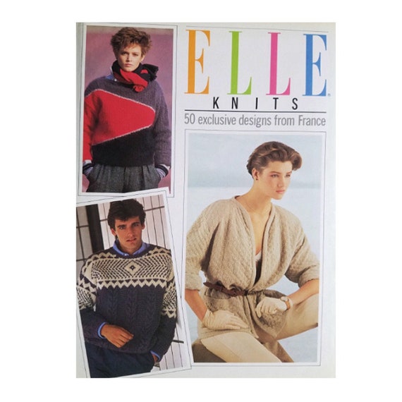 Knitting Books Elle Knits 50 Exclusive Knitting Patterns From France Elle Fashion Magazine How To Knit Sweaters Spring Summer Autumn Winter