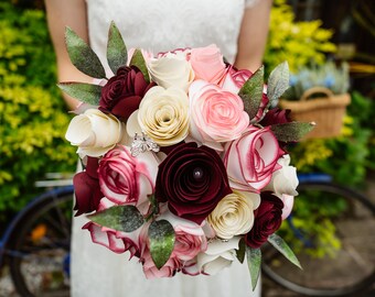 Paper Flower Wedding Bouquet