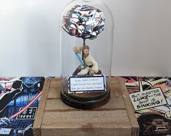 Star Wars Paper Rose Dome – Geek Gift, Personalized Quote