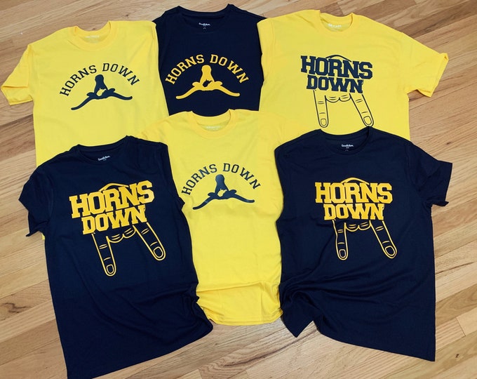 HORNS DOWN WVU Game Day Shirt Etsy