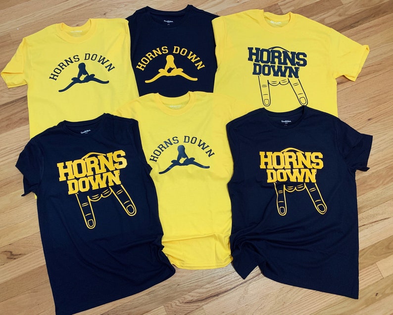 HORNS DOWN WVU Game Day Shirt Etsy