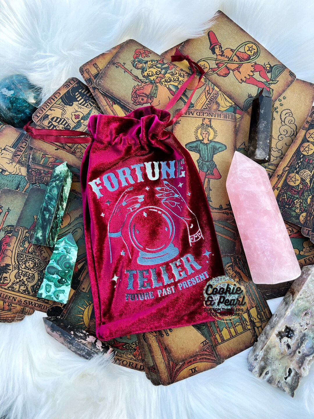 Fortune Teller Mystic Crystal Ball Velvet Tarot Bag - Etsy