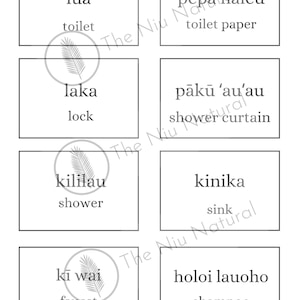 Bathroom - Lumi ʻAuʻau Digital Labels ʻŌlelo Hawaiʻi