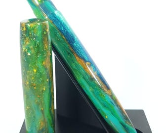 Gilded Swamp - Faraday Model - Custom Fountain Pen