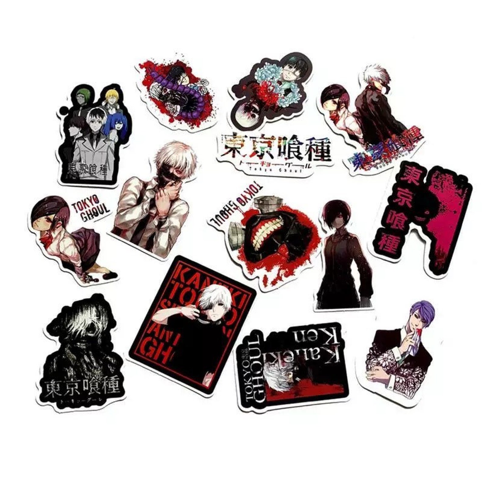 52pcs Anime Tokyo Ghoul stickers Etsy