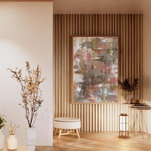 Arte moderno / Decoración de paredes / Pintura acrílica original / Diseño de interiores