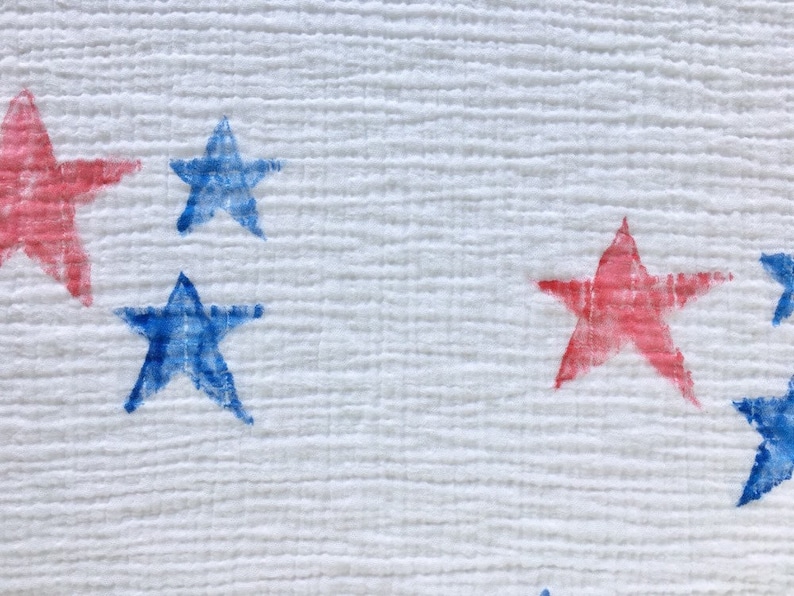 Hand-painted Baby Blankets Stars 100/% Cotton Muslin Swaddle Blanket Watercolor