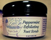 Foot Scrub, Peppermint Foot Scrub, Peppermint Sugar Scrub, Peppermint Essential Oil, Foot Care, Sugar Scrub, Exfoliating, Scrubs With Sugar