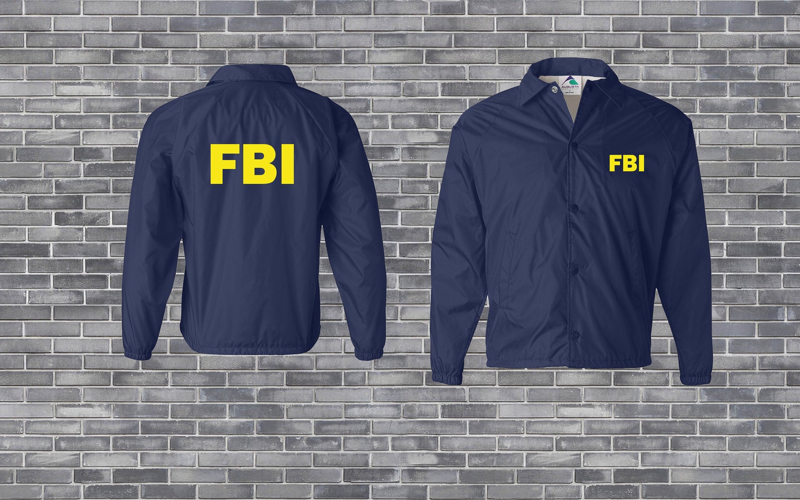 FBI Jacket, Burt Macklin FBI Windbreaker Jacket Costume Etsy