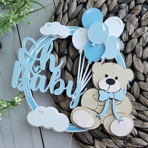 Teddybär Baby Shower Cake Topper