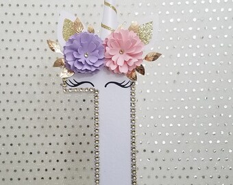 Freestanding unicorn letter, Unicorn theme party, Nursery decor, Unicorn Birthday, Baby nursery decor, bedroom decor, Unicorn photo prop