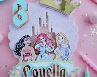 Princess cake topper,