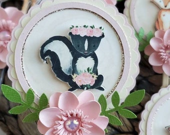 Woodland cupcake toppers