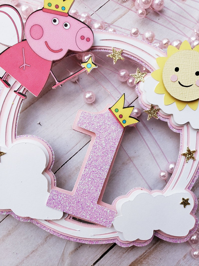 Peppa Pig Cake Topper Etsy