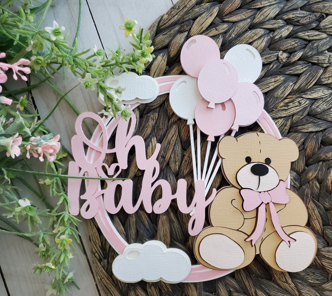 Teddy Bear Baby Shower Cake Topper - Etsy